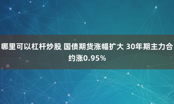 哪里可以杠杆炒股 国债期货涨幅扩大 30年期主力合约涨0.95%