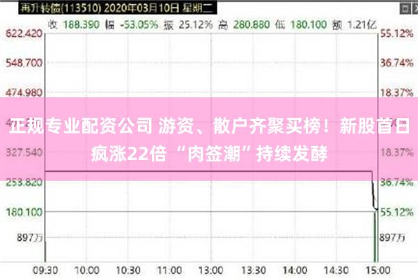 正规专业配资公司 游资、散户齐聚买榜！新股首日疯涨22倍 “肉签潮”持续发酵